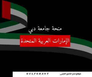 منحة جامعة دبي في الإمارات العربية المتحدة