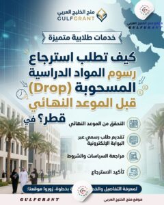 استرجاع رسوم المواد الدراسية