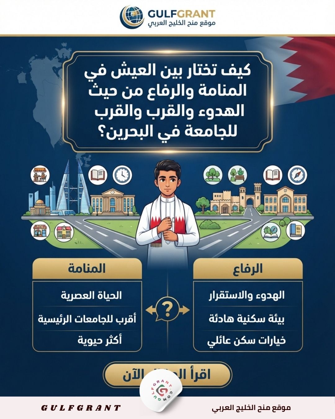 العيش في المنامة والرفاع
