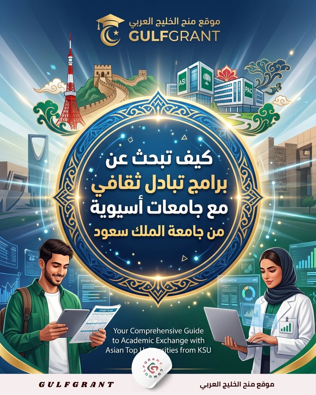 برامج تبادل ثقافي مع جامعات أسيوية من جامعة الملك سعود