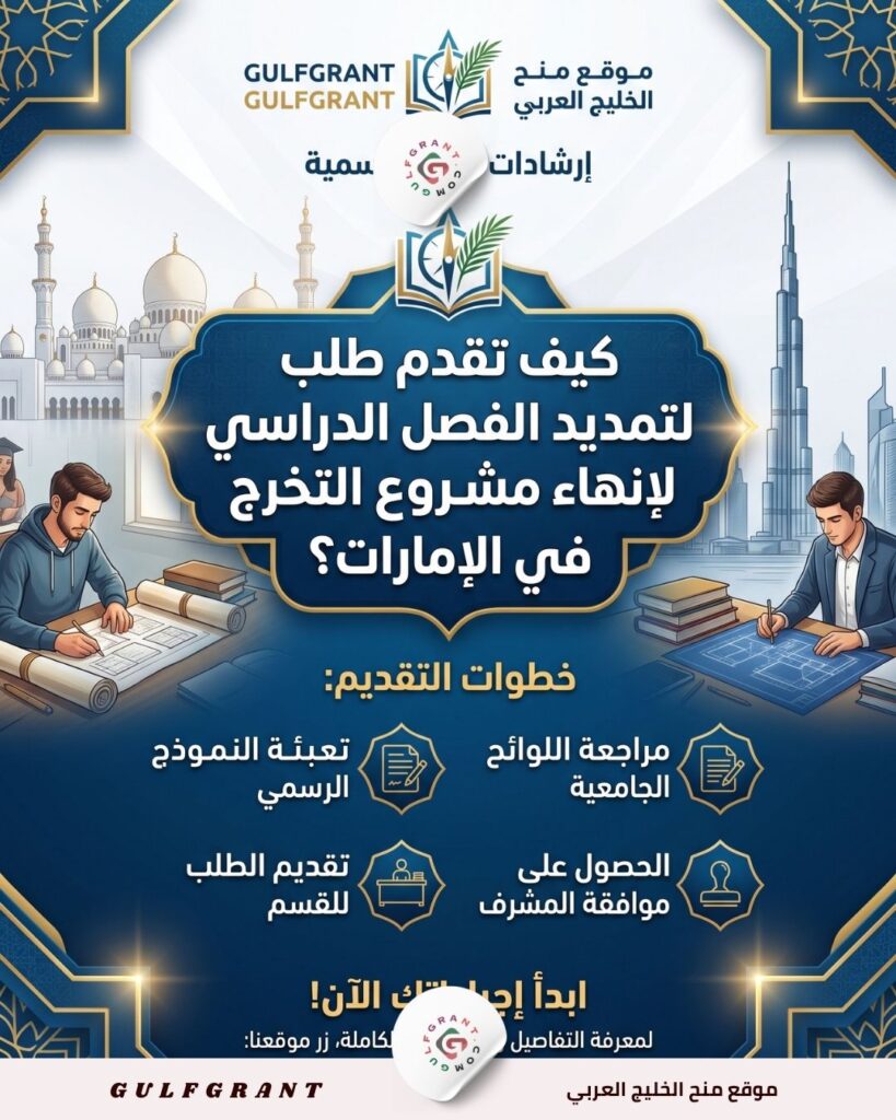 تمديد الفصل الدراسي لإنهاء مشروع التخرج