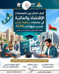 كيف تختار بين تخصصات الاقتصاد والمالية في جامعات سلطنة عمان حسب شهادات CFA