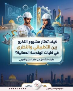 كيف تختار مشروع التخرج بين التطبيقي والنظري في كليات الهندسة العمانية؟