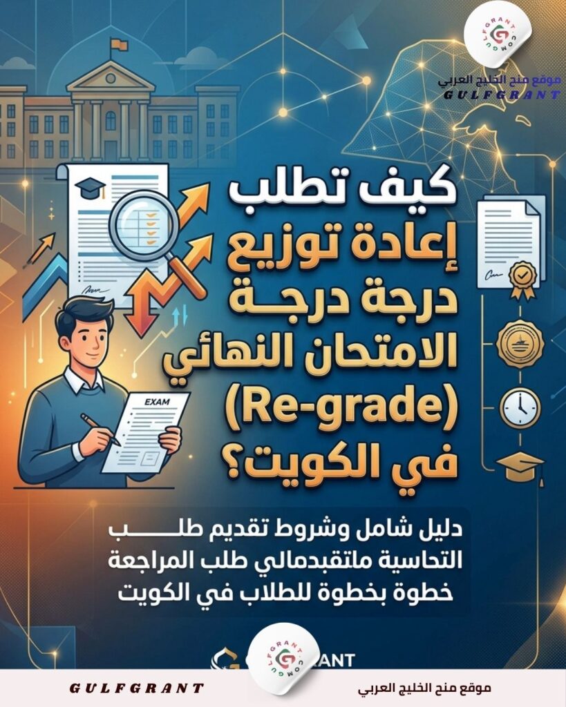 كيف تطلب إعادة توزيع درجة الامتحان النهائي Re-grade في الكويت