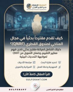 كيف تقدم مقترحاً بحثياً في مجال التغير المناخي