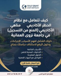 نظام الحظر الأكاديمي في جامعة نزوى
