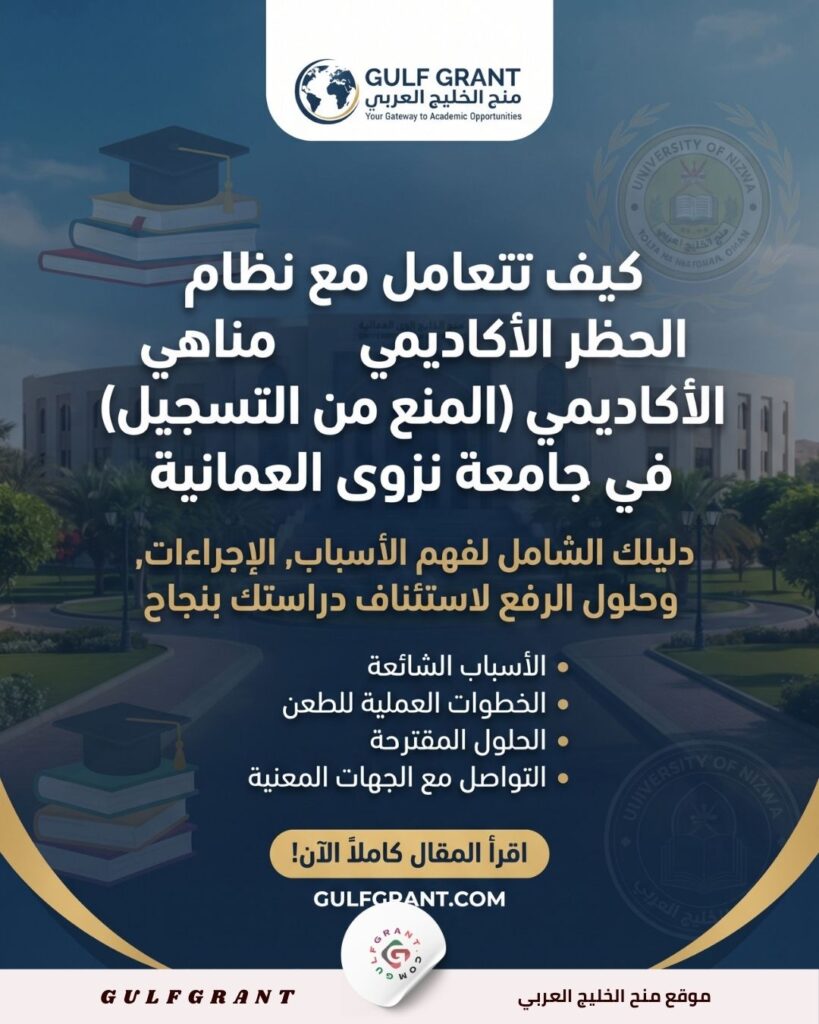 نظام الحظر الأكاديمي في جامعة نزوى