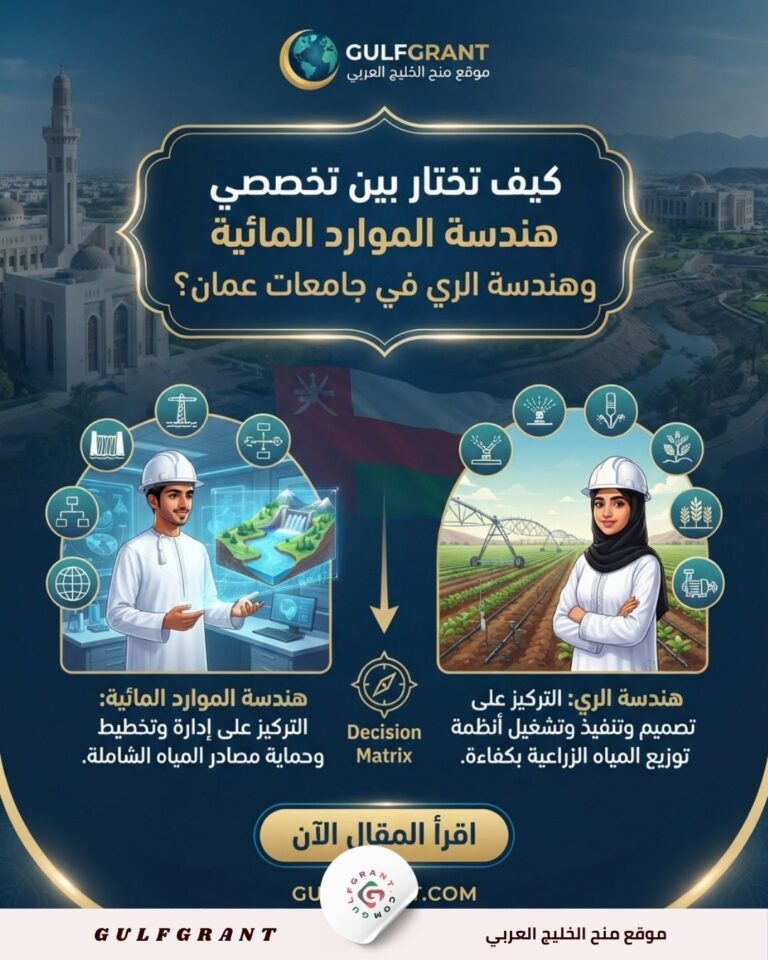 كيف تختار بين تخصصي هندسة الموارد المائية وهندسة الري في جامعات عمان؟