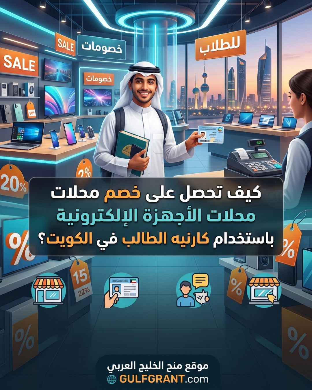 خصم محلات الأجهزة الإلكترونية